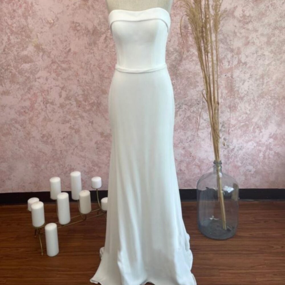 NWT Strapless Wedding Dress, Size 12